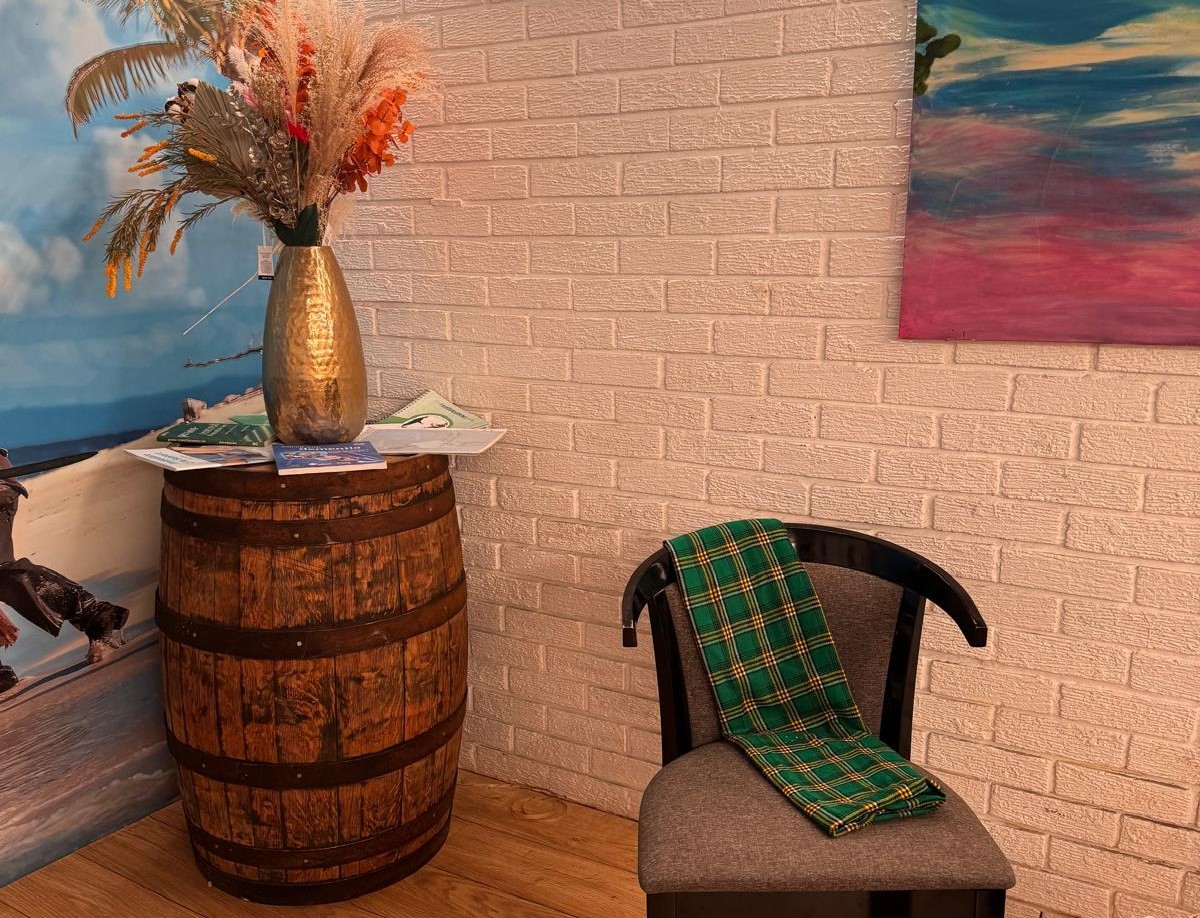 Calm seating area at Mwanga Mental Health Assessment Hub with comfortable chairs and natural decor